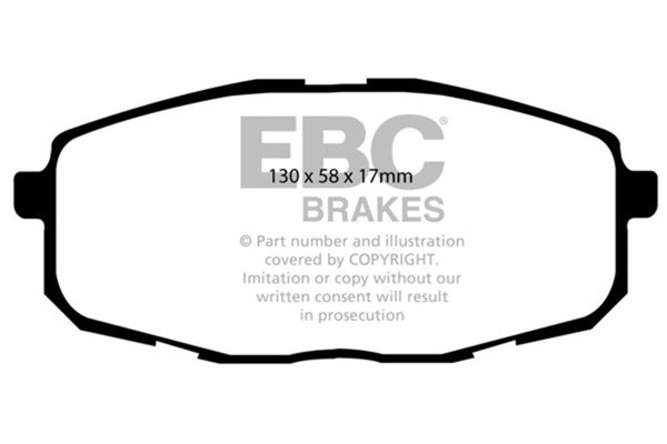 EBC 09-12 Hyundai Elantra 2.0 Touring Yellowstuff Front Brake Pads - DP41562R
