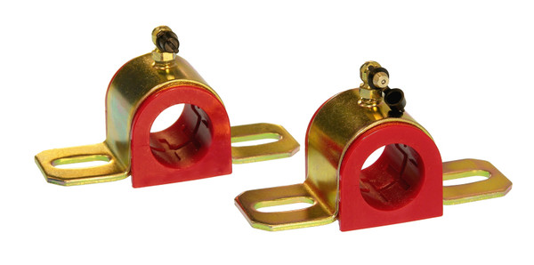 Prothane Universal 90 Deg Greasable Sway Bar Bushings - 29MM - Type B Bracket - Red - 19-1217