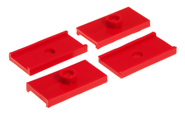 Prothane 62-74 MG Midget Leaf Spring Pad Kit - Red - 26-47084