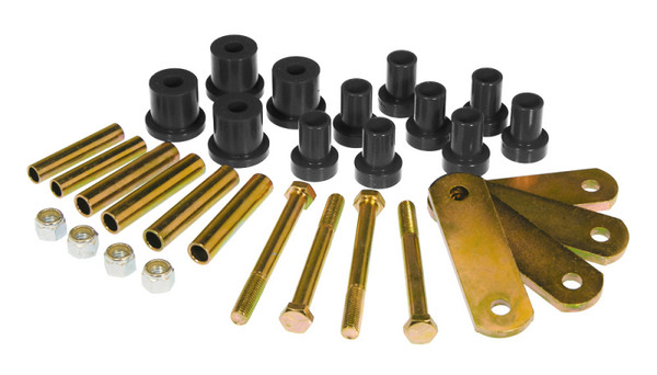Prothane 63-72 Chrysler A Body HD Spring & Shackles Bushings - Black - 4-1012-BL