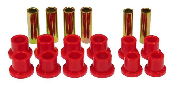 Prothane 66-72 Ford F100 4wd Spring & Shackle Bushings - Red - 6-1008