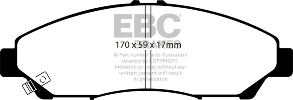 EBC 07-13 Acura MDX 3.7 Yellowstuff Front Brake Pads - DP41801R