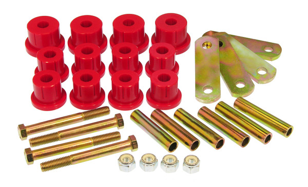 Prothane 67-69 Chevy Camaro HD Spring & Shackles Bushings - Red - 7-1052