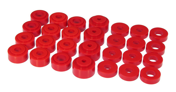 Prothane 68-72 GM Mid-Size Convert Body Mount - Red - 7-124
