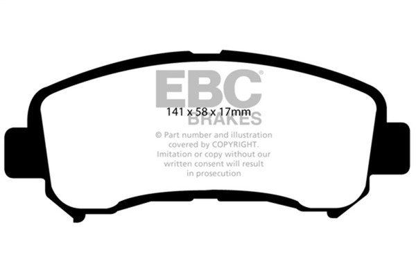 EBC 14+ Nissan Juke 1.6 Turbo Nismo RS Yellowstuff Front Brake Pads - DP41954R