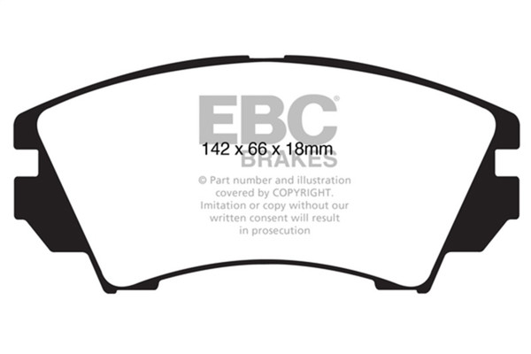 EBC 10+ Buick Allure (Canada) 3.0 Yellowstuff Front Brake Pads - DP42014R