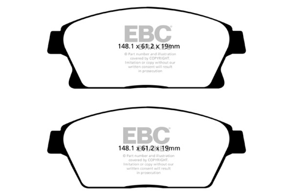 EBC 13+ Buick Encore 1.4 Turbo Yellowstuff Front Brake Pads - DP42067R