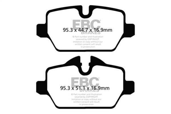 EBC 10+ Mini Countryman 1.6 Cooper Yellowstuff Rear Brake Pads - DP42102R