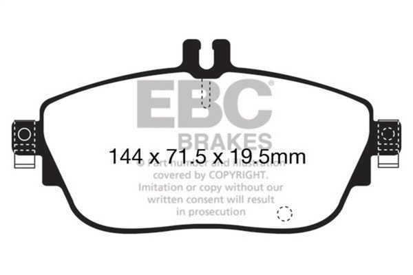 EBC 13+ Mercedes-Benz CLA250 2.0 Turbo Yellowstuff Front Brake Pads - DP42165R