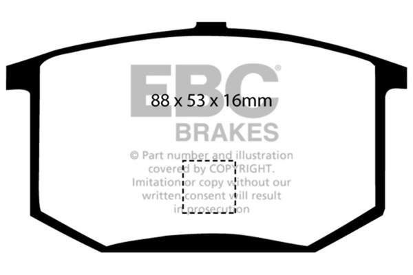 EBC 75-80 Lotus Esprit 2.0 Yellowstuff Rear Brake Pads - DP4298R
