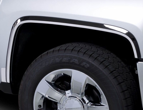 Putco 00-06 Chevrolet Suburban - Full w/o Fender Flares - 1.5in Wide Stainless Steel Fender Trim - 97105