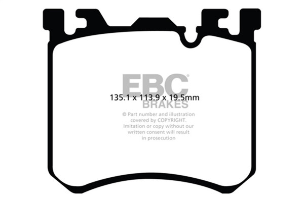 EBC 10-11 BMW X5M 4.4 Twin Turbo Bluestuff Front Brake Pads - DP52091NDX