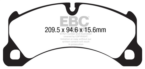 EBC 10-17 Porsche Cayenne (2nd Gen) Bluestuff Front Brake Pads - DP52162NDX