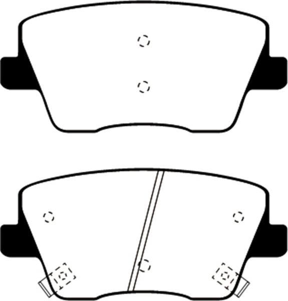 EBC 2019+ Hyundai Veloster (2nd Gen) Bluestuff Rear Brake Pads - DP52344NDX