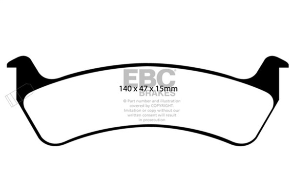 EBC 92-94 Jeep Grand Cherokee 4.0 Greenstuff Rear Brake Pads - DP61129