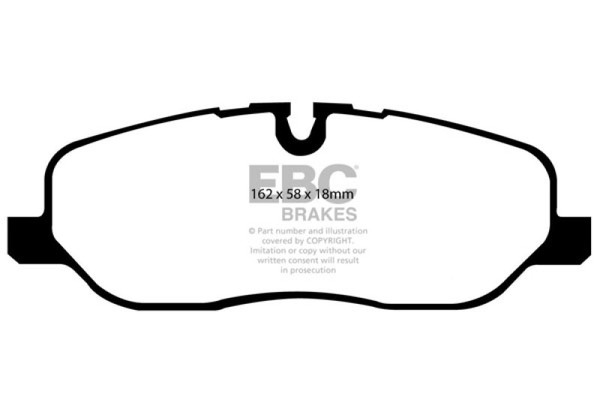 EBC 05-10 Land Rover LR3 4.4 Greenstuff Front Brake Pads - DP61541