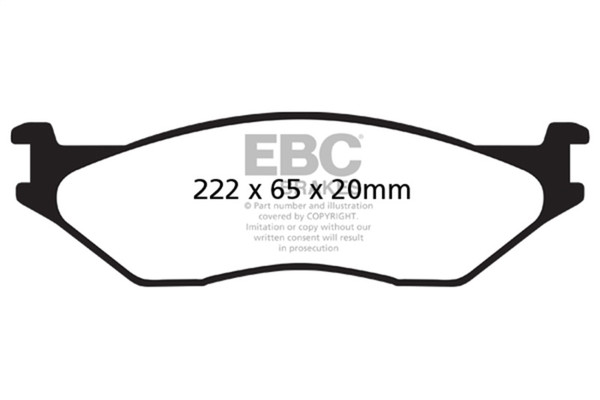 EBC 02-05 Ford Econoline E550 Greenstuff Front Brake Pads - DP61653