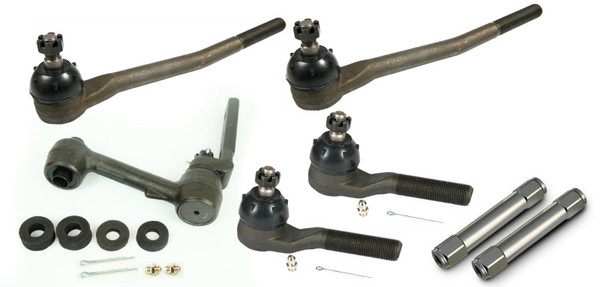 Ridetech 67-69 Ford Mustang Mercury Cougar Steering Linkage Kit w/ OE Power Steering - 12109536