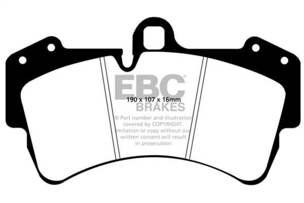 EBC 11-15 Audi Q7 3.0 Supercharged Extra Duty Front Brake Pads - ED91473