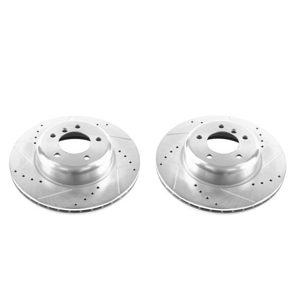 Power Stop 09-16 BMW Z4 Front Evolution Drilled & Slotted Rotors - Pair - EBR1224XPR