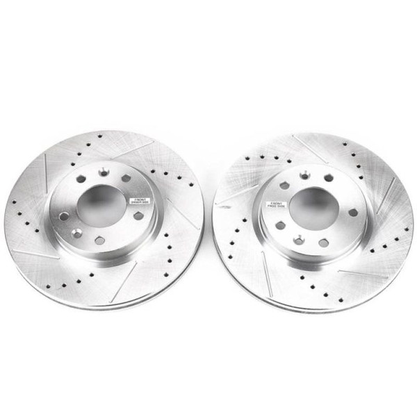 Power Stop 06-12 Ford Fusion Front Evolution Drilled & Slotted Rotors - Pair - JBR1154XPR