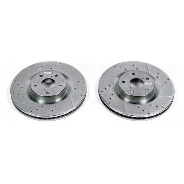 Power Stop 16-17 Lexus GS200t Front Evolution Drilled & Slotted Rotors - Pair - JBR1568XPR