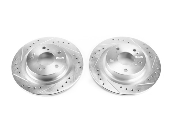 Power Stop 17-18 Honda Civic Rear Evolution Drilled & Slotted Rotors - Pair - JBR1749XPR