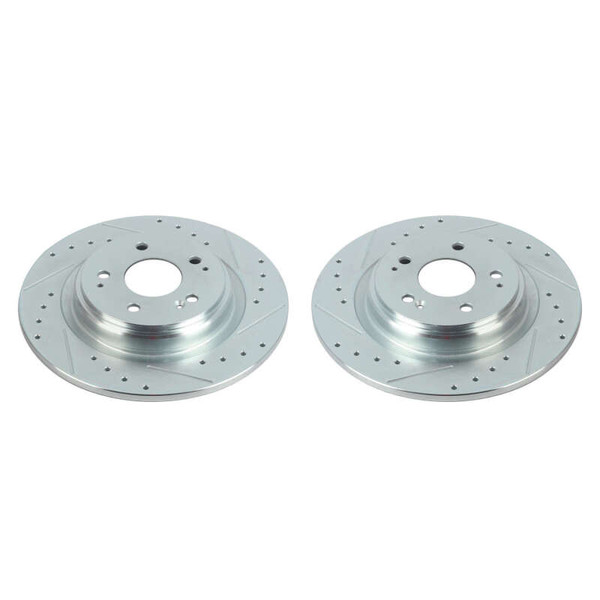 Power Stop 17-20 Acura MDX Rear Evolution Drilled & Slotted Rotors - Pair - JBR1781XPR
