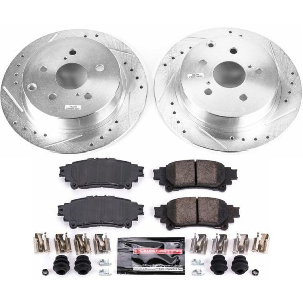 Power Stop 16-18 Toyota Mirai Rear Z23 Evolution Sport Brake Kit - K6099