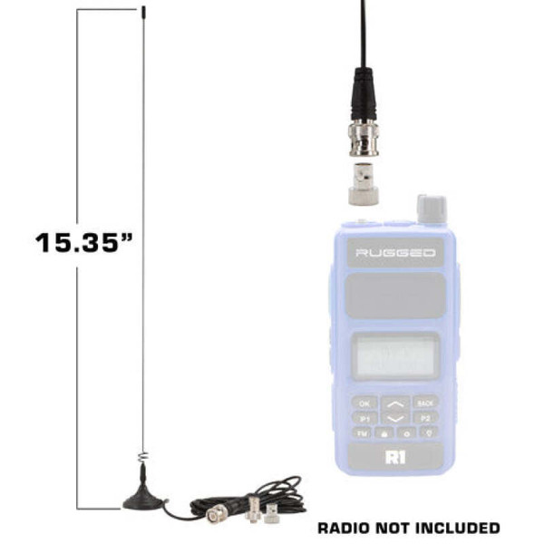 Rugged Radios Magnetic Mount Dual Band Antenna for Rugged Handheld Radios R1 RDH-X V3 RDH-16 RH-5R - DB-RH-MAG
