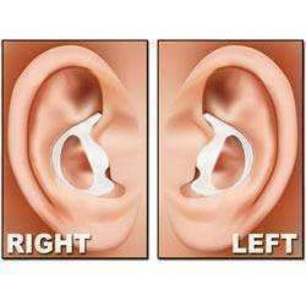 Rugged Radios Rubber Ear Mold Buds for Acoustic Tubes Left Ear / Dark Color - EML-KIT-BLK