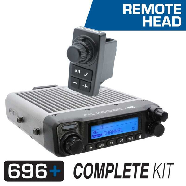 Rugged Radios 696 PLUS Complete Master Comm Kit w/ Intercom - 2-Way Radio M1 VHF Business Band - MCK-696RS-2P-M1