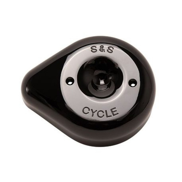 S&S Cycle Stealth Applications Teardrop Air Cleaner Cover - Gloss Black - 170-0531