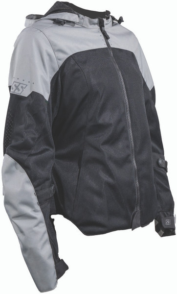 Speed and Strength Starstruck Mesh Jacket Grey/Black Womens - Large - 609921