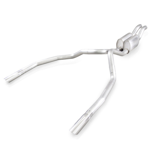 Stainless Works 2010-14 Ford Raptor 3in Exhaust S-Tube Mufflers Under Bumper Exit - FTR10CBUBLMF