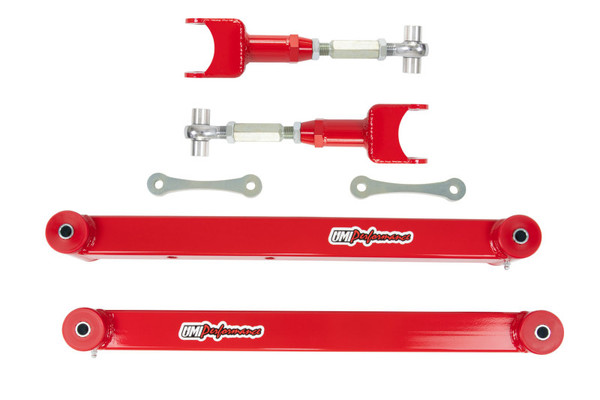 UMI Performance 78-96 GM B-Body Boxed Lower Control Arm & Adjustable Upper Control Arm Kit - 361517-R