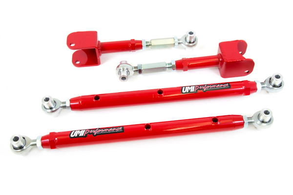 UMI Performance 64-67 GM A-Body Double Adjustable Upper & Lower Rear Control Arms - 402719-R