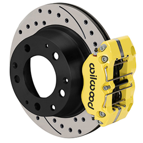 Wilwood 69-83 Porsche 911 Narrow Dynapro-P Radial Rear Brake Kit - Yellow Powder Coat Caliper - 140-16680-DY