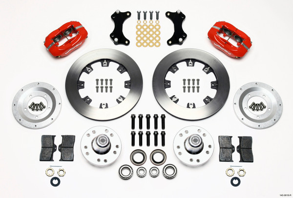 Wilwood Forged Dynalite Front Kit 12.19in Red WWE ProSpindle - 140-9918-R