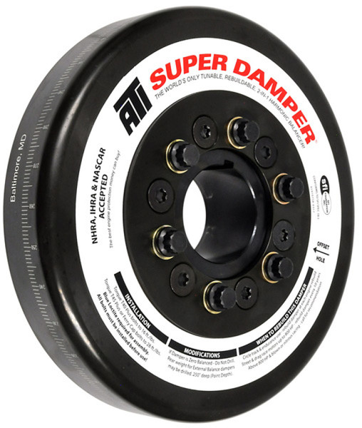 ATI Damper - 8.074in - Steel - John Deere - 466/619 Tractor - Chevy Front - 3 Ring - Diesel - ATI917364