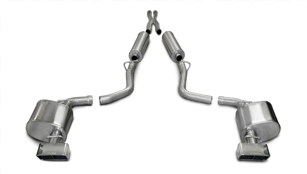 Corsa 2009-2010 Dodge Challenger R/T 5.7L V8 Auto Polished Xtreme Cat-Back Exhaust - 14436