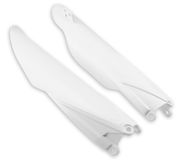 Cycra 10+ Yamaha WR250F-450/YZ125-450FX Fork Guards - White - 1CYC-6901-42