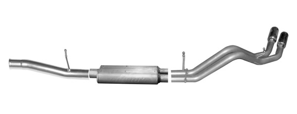 Gibson 15-18 Chevrolet Silverado 1500 LS 5.3L 3in/2.25in Cat-Back Dual Sport Exhaust - Aluminized - 5663