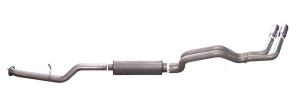 Gibson 07-09 Chevrolet Silverado 2500 HD LT 6.0L 2.5in Cat-Back Dual Sport Exhaust - Stainless - 65619
