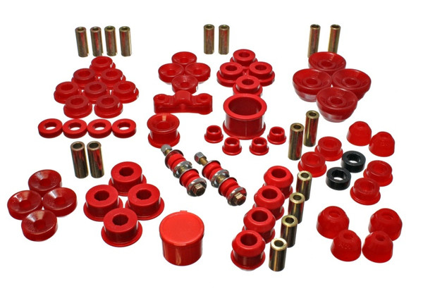 Energy Suspension 90-93 Acura Integra Red Hyper-Flex Master Bushing Set - 16.18104R