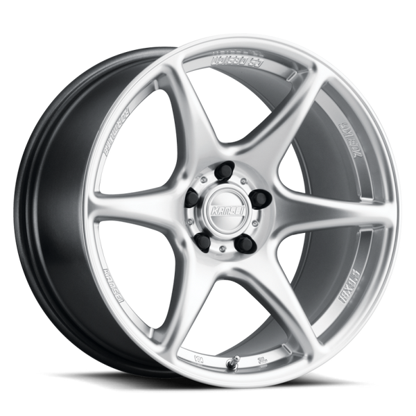 Kansei K11H Tandem 15x7in / 4x100 BP / 25mm Offset - Hyper Silver Wheel - K11H-157010+25