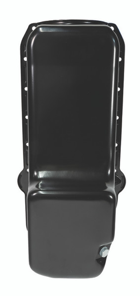Moroso Pre-80 Chevrolet Small Block (w/Driver Side Dipstick) Wet Sump 5qt 7.5in Steel Oil Pan - Blk - 20170