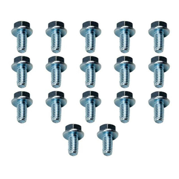 Moroso Ford C-6 Stamped Steel Transmission Pan Bolts - Set of 17 - 38781