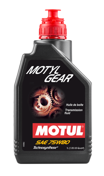 Motul 1L Transmission MOTYLGEAR 75W80 - Technosynthese - API GL-5 / MIL-L-2105D - 105782