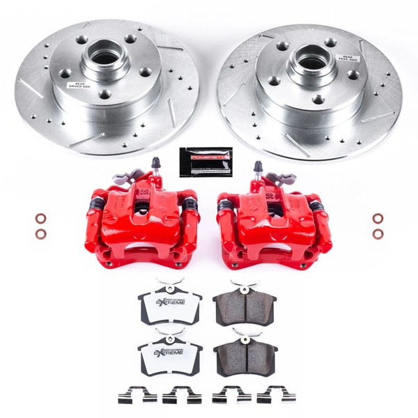 Power Stop 92-95 Volkswagen Corrado Rear Z26 Street Warrior Brake Kit w/Calipers - KC513-26